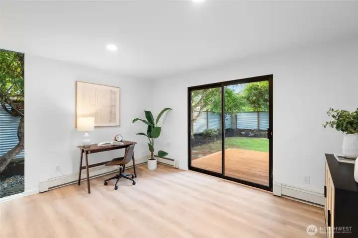 LIVING ROOM | This area of the living room is limited only by your imagination. Create a library, a gaming spot, or another conversation space.