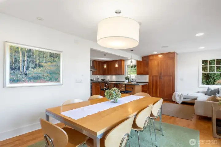 Dining Room Open to Outdoor seating area