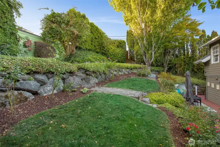 2nd level Terrace in back yard.