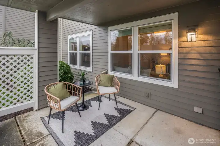 Enjoy your covered patio while being steps away from the indoor swimming pool, sauna, fitness center, and pickleball courts. Beautiful landscaping and walking trails throughout this active 55+ community offer the perfect balance of relaxation and recreation