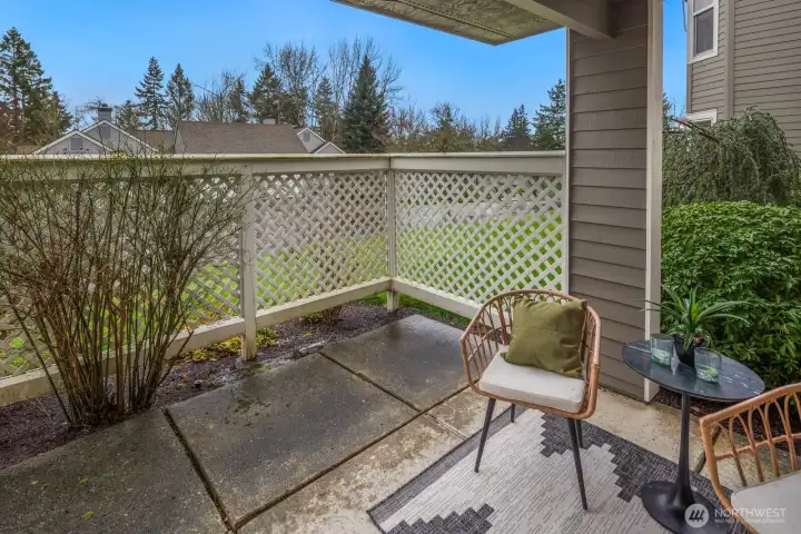 Enjoy your covered patio while being steps away from the indoor swimming pool, sauna, fitness center, and pickleball courts. Beautiful landscaping and walking trails throughout this active 55+ community offer the perfect balance of relaxation and recreation