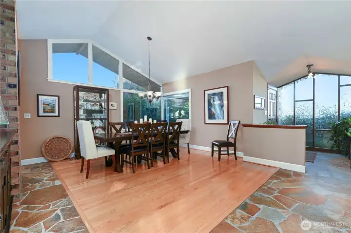 This home exemplifies that legacy through its extensive use of cedar and fir, slate flooring, and expansive floor-to-Paul Hayden Kirk.