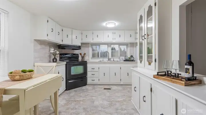 Kitchen and dining area