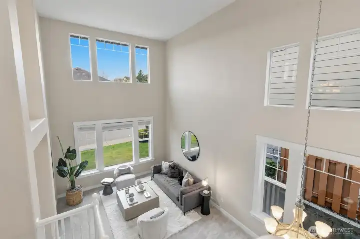 Abundance of windows with natural light