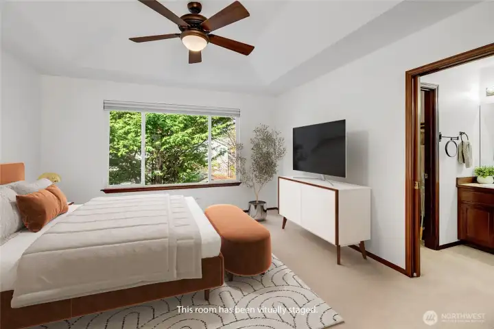 Primary Bedroom - Virtually Staged