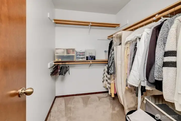 Walk-In Closet for primary bedroom