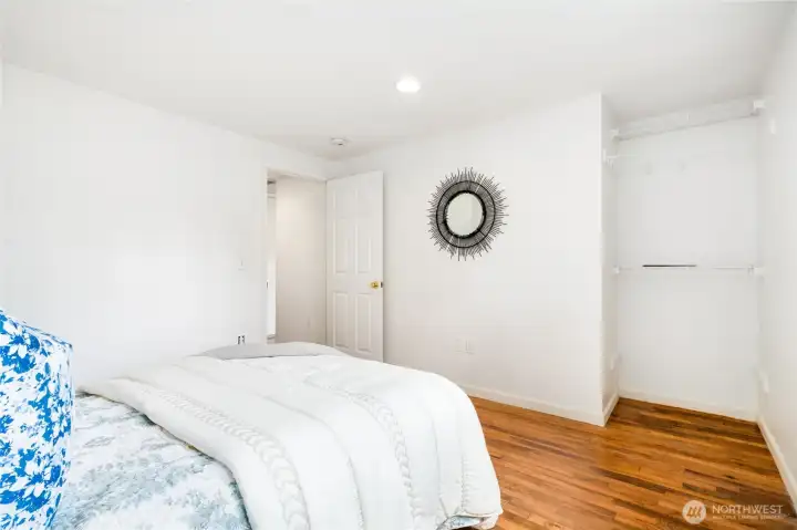 1st Bedroom with Open Closet & Organizers