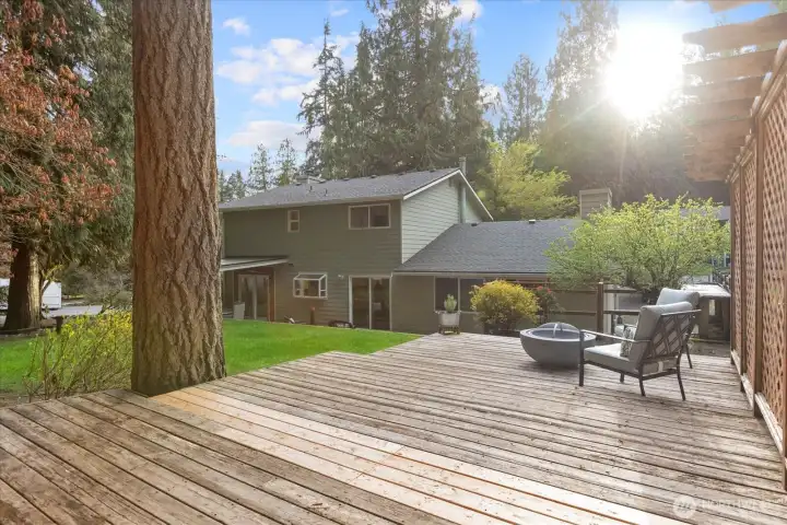 Terraced decks to soak in the sun.