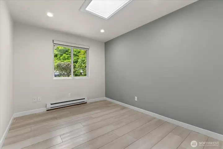 Bedroom #4 with a skylight