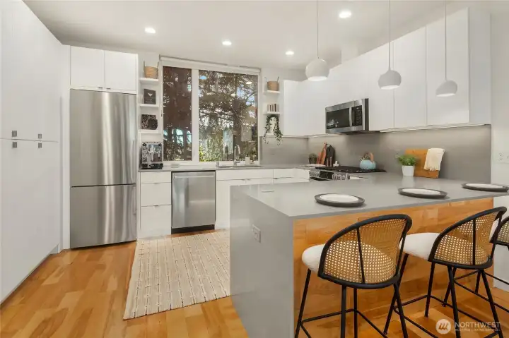 Well designed kitchen with under cabinet plus under counter and toe kick, and a full wall of pantry storage lighting Well designed kitchen with under cabinet plus under counter and toe kick, and a full wall of pantry storage lighting