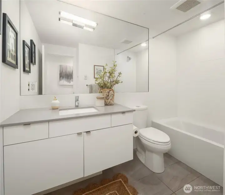 Second bathroom located on first level Second bathroom located on first level
