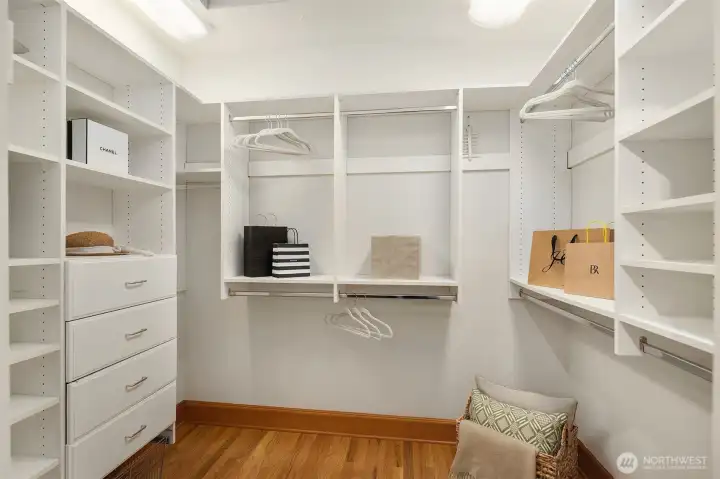 Primary closet