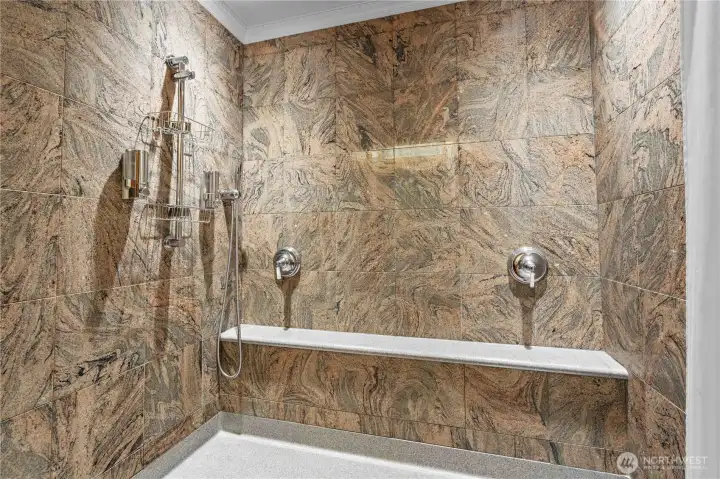 Roll-in Shower for wheelchair access. Roll-in Shower for wheelchair access.