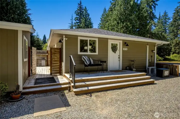 Front deck and entry to the MIL/ADU