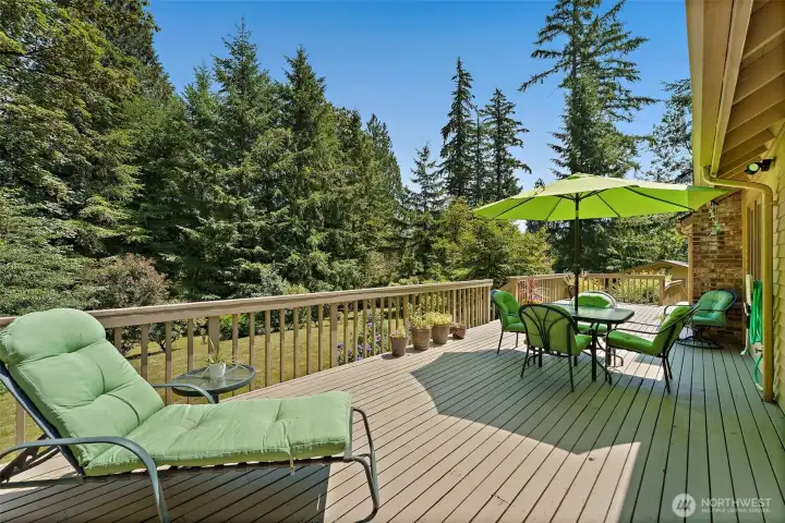 Great place to enjoy the sounds of nature or entertain outdoors.