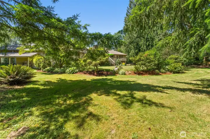 Stunning, mature landscaping.