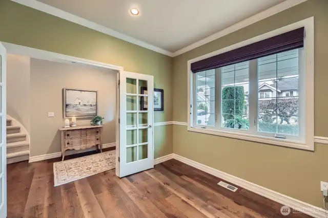 Office / Den off the entry, w/French Doors