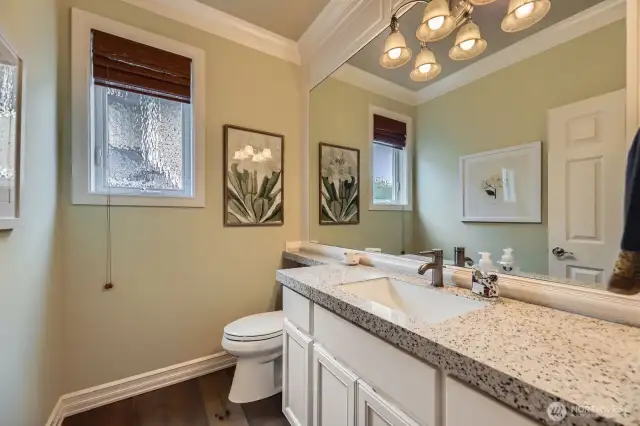 Powder room on main floor