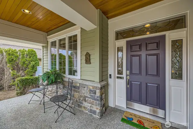 Inviting Covered Front Porch