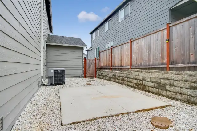 Low maintenance backyard to relax and enjoy the weather