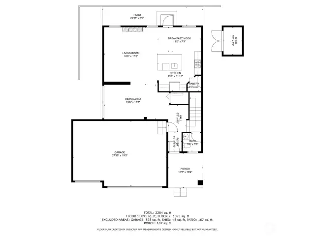 Floor plan for the main floor