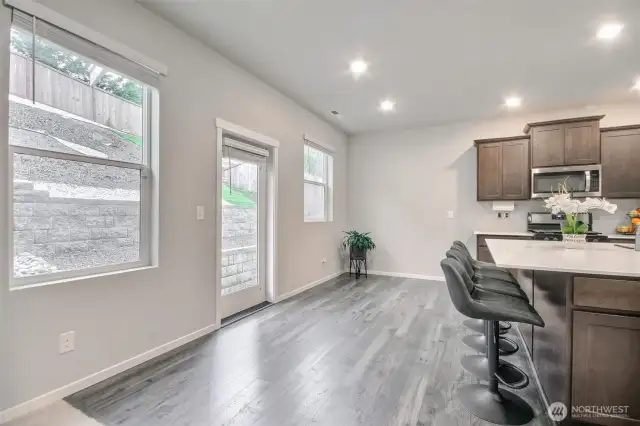 Space for a breakfast table
