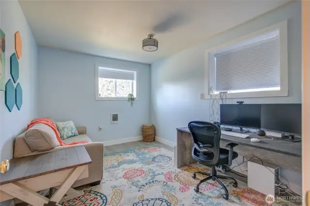 Bottom floor office or guest room
