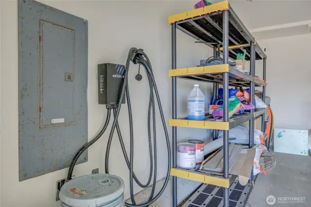 EV charging in garage