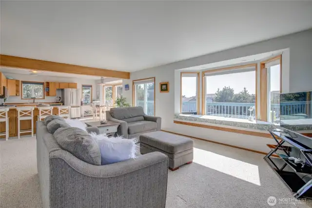 Open space for entertaining