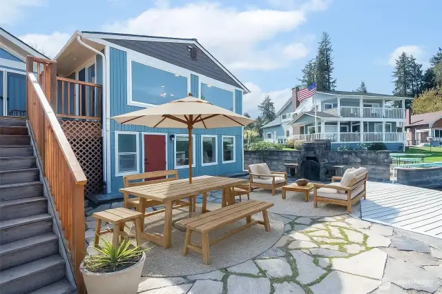 Rear patio