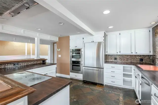 Stainless steel appliances including double ovens