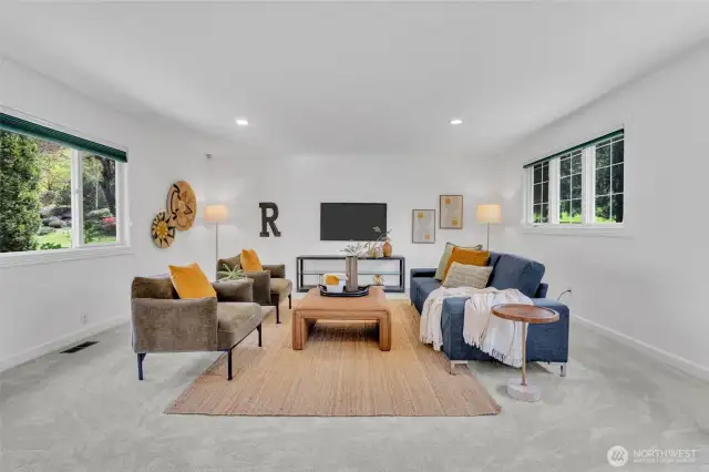 Upstairs Bonus Room with plenty of space and natural light!