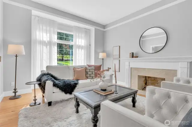 Note the high ceiling and abundance of natural light.