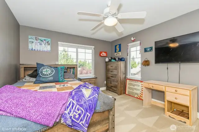 Third bedroom with 2 windows that fill the room with abundant natural light.