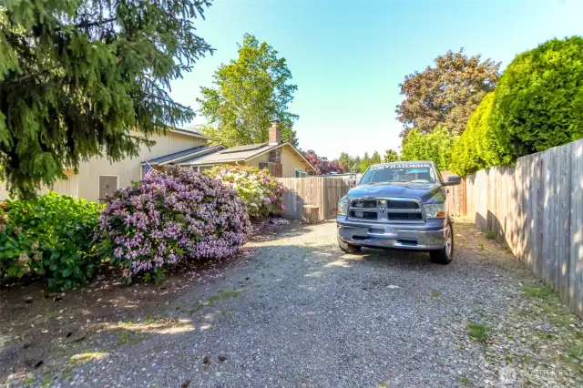 This is the second driveway which can accomodate an R.V. or boat