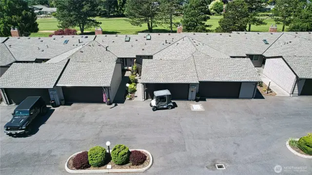 Unit 13 with Garage (Cart in front)