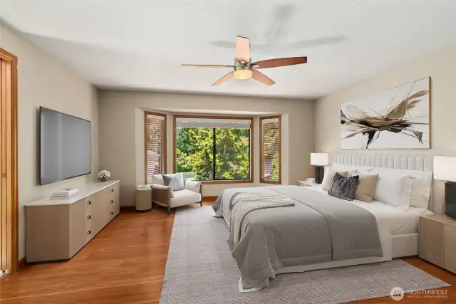 Primary Bedroom is Virtually Staged
