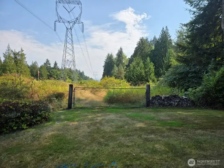 BPA easement on north part of lot. Most of the lot is south of the easement.