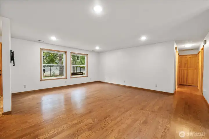 Living room, lots of natural light