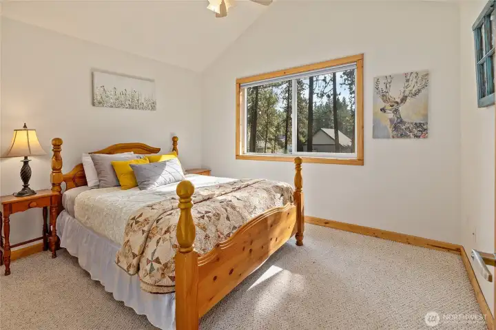 Guest bedroom on the upper level.