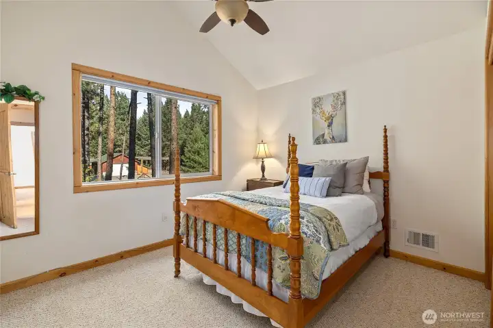 Guest bedroom on the upper level.