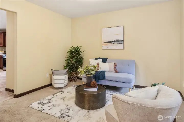 Formal dining room or use as an office, sitting or playroom