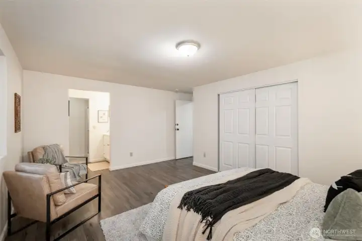 Another view of the primary suite.