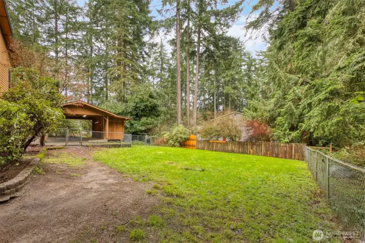 The home feels private with an oversized yard for the Central Kitsap area.