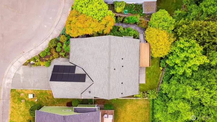 The roof was replaced in 2022 and solar panels installed at that time.