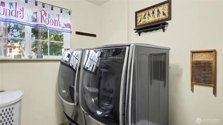 Dedicated laundry room.