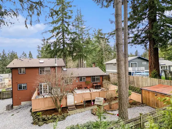 Situated on over 1/4 of an acre, this backyard has all the space you need!
