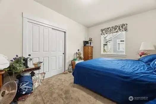 Guest bedroom on main floor. Picture of Primary bedroom will be added at a later date.