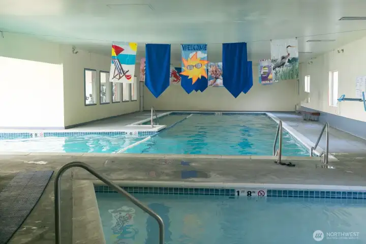 Indoor, year-round, heated pool