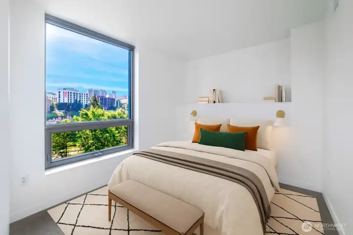 Virtually staged to show use of space Virtually staged to show use of space